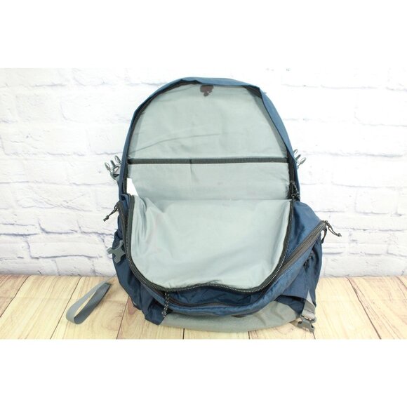 LL Bean Adult Carry Portable Locker Pack 42L School Hiking Pack Backpack Blue - Picture 14 of 16